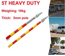 5T Recovery Tow Pole Steel Towing Bar Pole Spring Car Van Truck Heavy Duty 