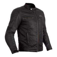 RST x Kevlar® Brixton Black CE Mens Wax Motorcycle Jacket Made with Kevlar