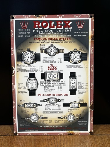 Watch shop enamel sign - shop,