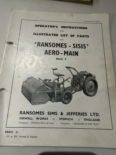 Ransomes sisis aero man manual - sisis,