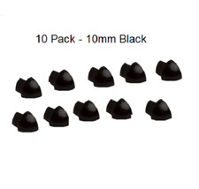 External Corner Piece for Genesis Tile Trim 10mm Black 10/Pack ETR108
