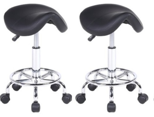 Set salon chairs black - of, 2