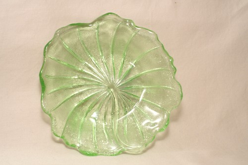 Vintage green uranium glass - vintage,