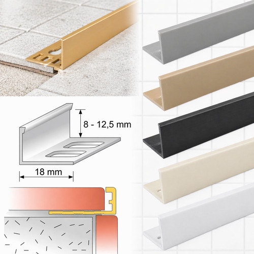 Pvc straight edge - straight, tile