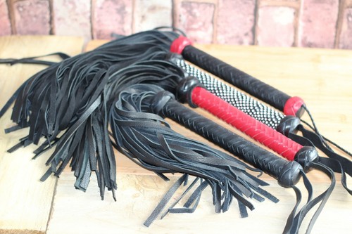 Real leather flogger - flogger, spanking