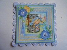 PACK 2  WISHING WELL IN GARDEN TOPPERS  FOR CARDS & CRAFTS