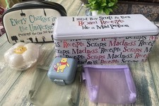 6 Storage Tins / Pill Boxes