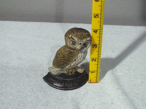 Vintage cast iron owl - iron, door