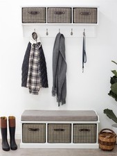 Tetbury white hallway coat