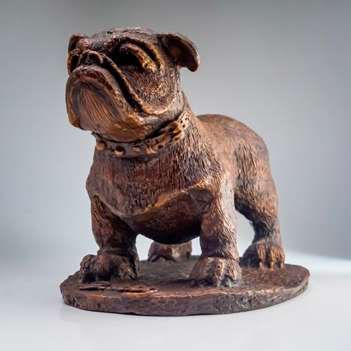 Bronze brass cast - cast, bulldog