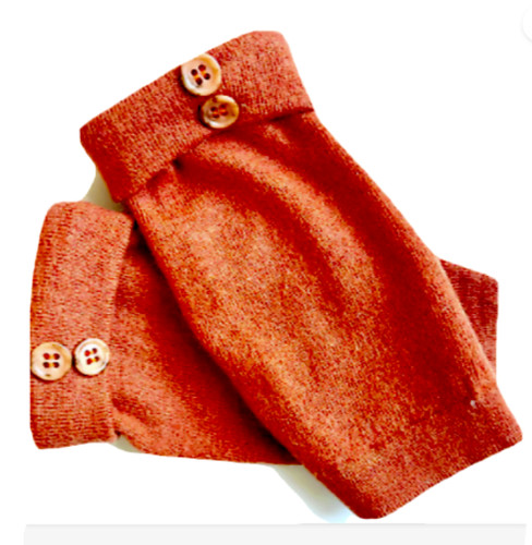 Fingerless gloves orange - gloves,