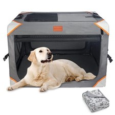 BCOCHAO Collapsible Dog Crate-Portable Dog Travel Crate for Medium/Large Dogs...