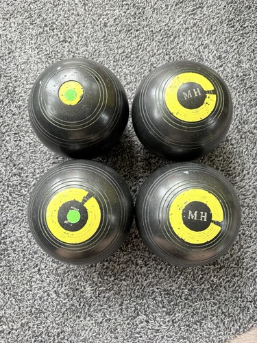 Vintage henselite lawn bowls - vintage,