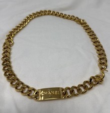 Chanel Chain Belt  Gold chain 28 Inches Long