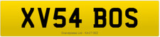 XV PRIVATE NUMBER PLATE XV54