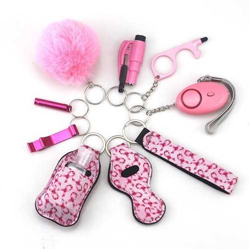 10pc safety keychain set - set, women