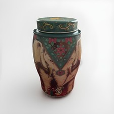 Williamson Festive/Christmas Collectable Elephant Tea Caddy/Tin  Empty 