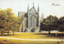 KEVIN PLATT PAINTINGS WINCHESTER TOPOGRAPHICAL POSTCARD UNUSED VERY GD MINT