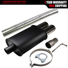 For BMW E36 E46 3 Series Twin Universal Exhaust Back Box Flexi Pipe Kit