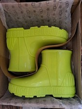 BNIB Women's Ugg Boots Key Lime Green Drizlita Ankle Wellies Size 5 UK.