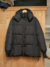 Womens Zara Black Long Puffer