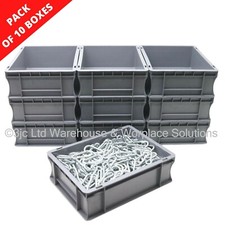 10 x 10 Litre Strong Grey