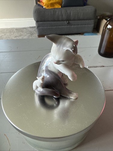 Lladro vintage porcelain - lladro, 'cat