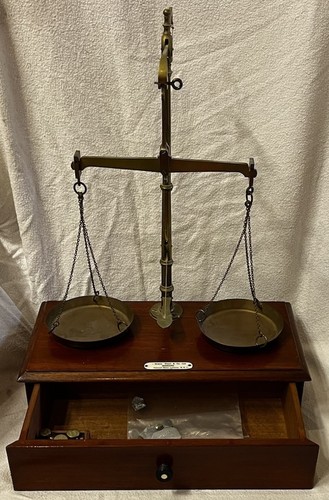 Brass balance scales weights - brass, &