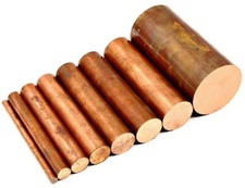 Copper ROUND Bar Bandsaw Cut Lengths + Specials to order from UK Trade Supplier