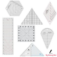 Quilting Ruler Quilters Craft Patchwork Square Rectangle Ruler Various Sizes!