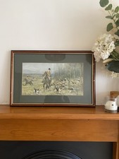 S. Sanderson Wills Hunting Scene Print Framed And Matted Quality Fox Hunt