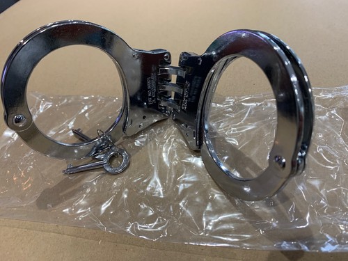 Solid steel hinged police - solid,
