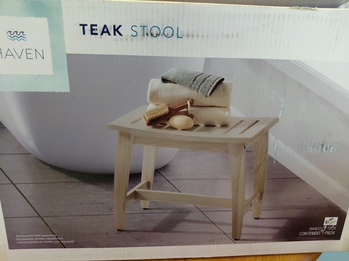 Haven teak stool indoor and - teak,
