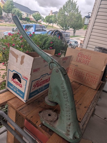 Antique handy button machine - handy,