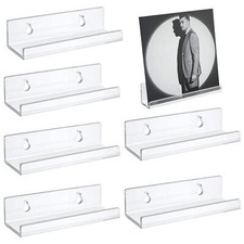Acrylic Record Shelf Stand Wall Mounted Record Holder For Vinyl Album Display