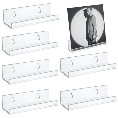 Acrylic record shelf stand - shelf,