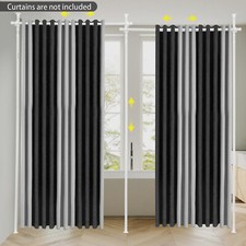 Curtain Stand Vertical Double Curtain Divider Stand Curtain Rod Room Divider