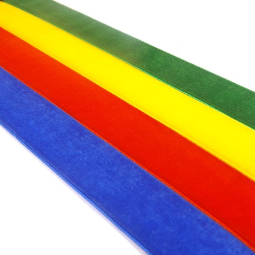 Velvet ribbon single sided - velvet,
