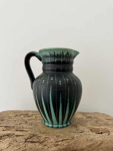 Art deco style jug - style, black