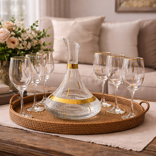7pc glass wine set - 7pc,