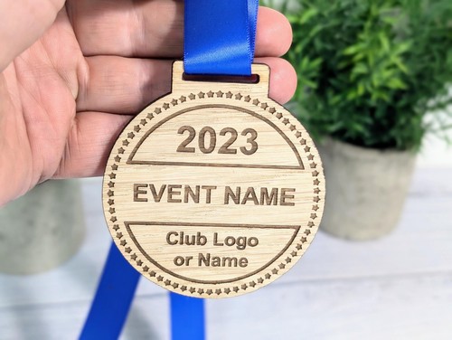 Personalised wooden medals - wooden, for