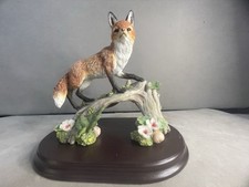 The Leonardo Collection, Fox on Tree, Resin Figurine, 16.5cm