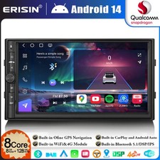 128GB Android 14 8-Core Autoradio DAB+ Universal 2 DIN Navi CarPlay WiFi BT 5.1