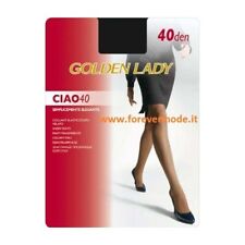 Golden Lady Black Tights 40D Sheer Quality Italian Nero Work Office 4 Large