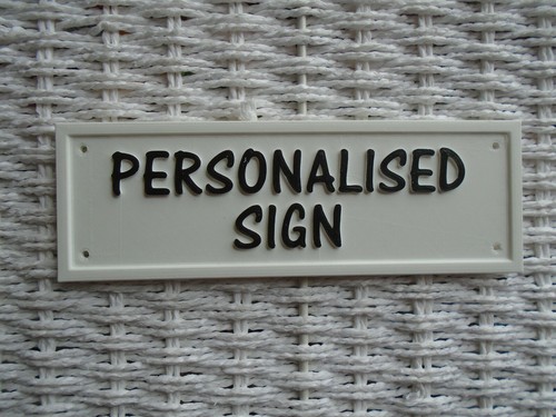 Personalised sign custom - personalised, signs