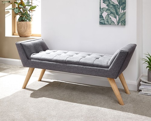 Milan dark grey hopsack - dark, window