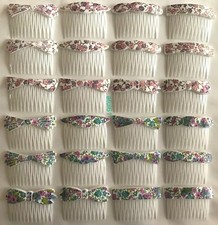 Slides Hair Combs White Pink