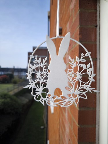 Blooming bunny wreath - wreath, –