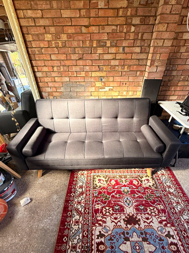 Convertible fabric sofa bed - sofa,