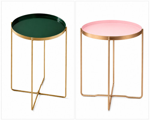 Round end tray table - round,